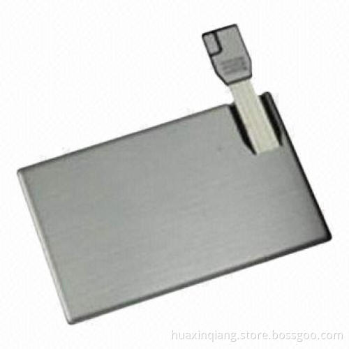 Credit Card USB Flash Drive, 128MB-64GB Capacity